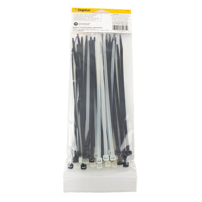 Cable Ties 8" Black & White | 50-Pack, , large